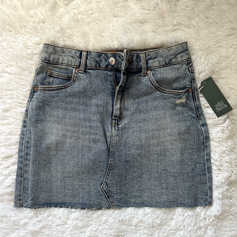 Wild Fable Blue Denim Skirt